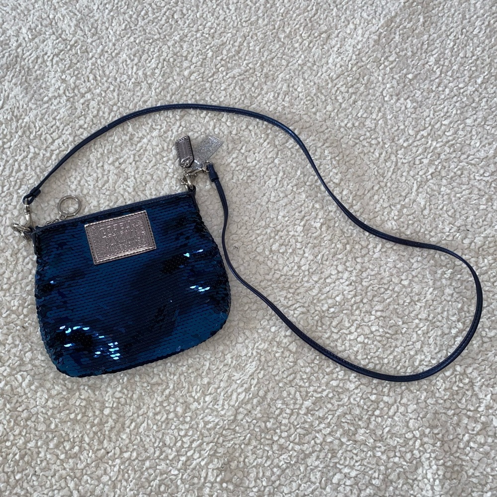 Blue Coach Crossbody Bag
